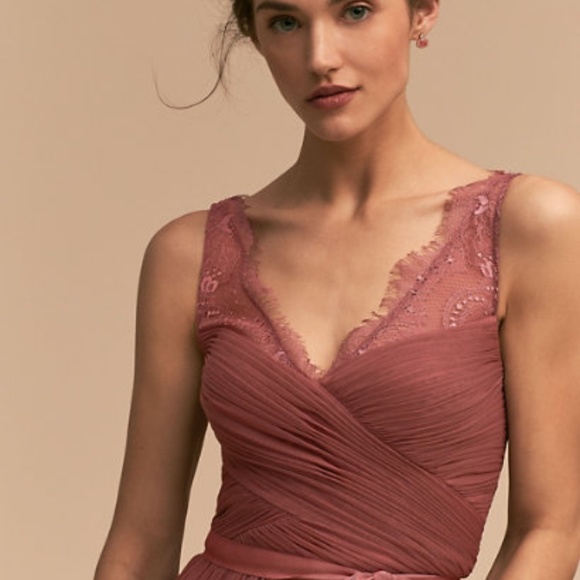 LOOKING for BHLDN Fleur Dress (Pink Cherry Size 4) - Picture 2 of 2
